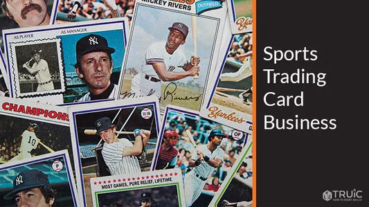 Vintage baseball trading cards showcasing players for a successful trading card business.