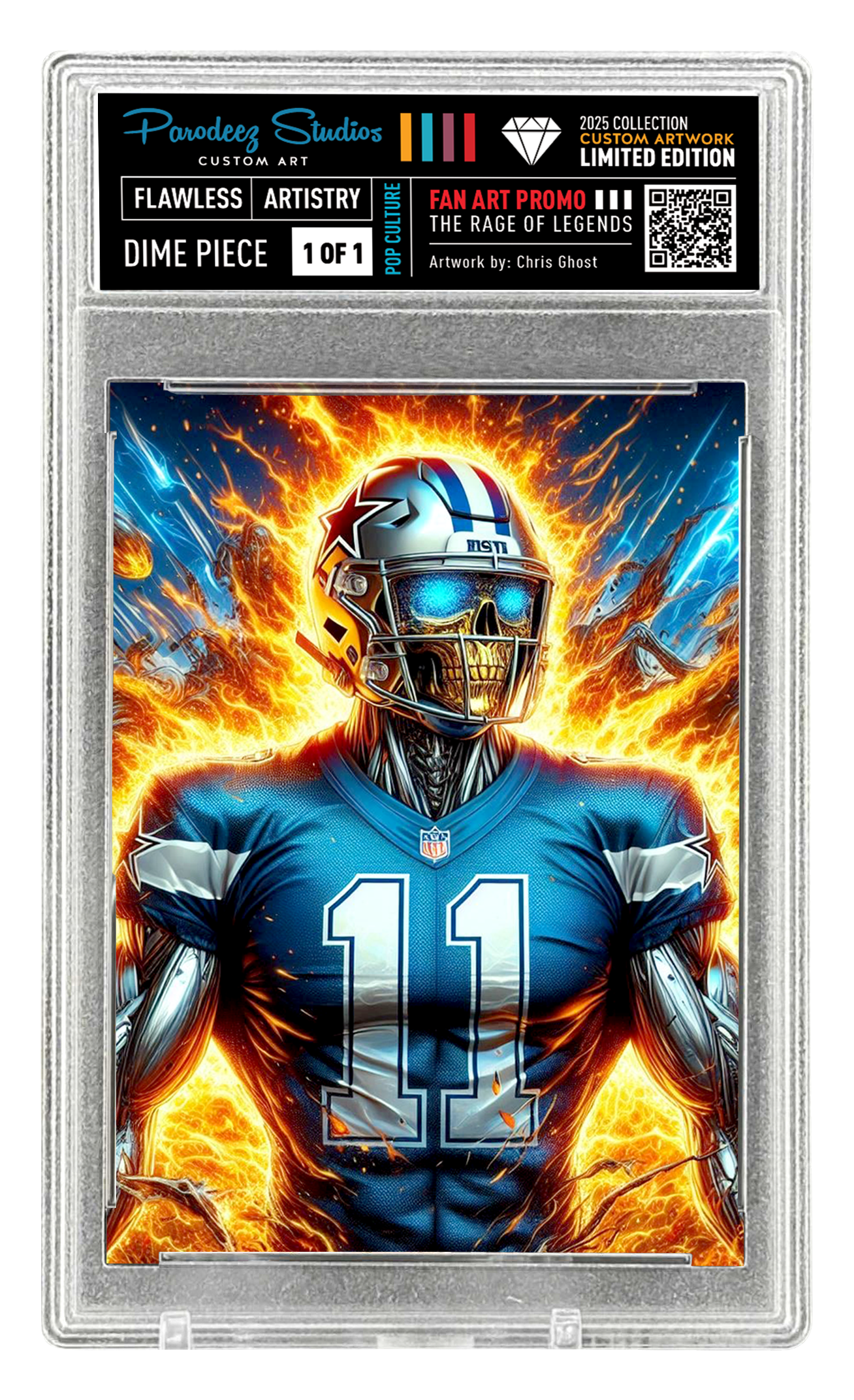 2025 Rage Of Legends Collection - Fan Art One By Chris Ghost Custom Card Number K86