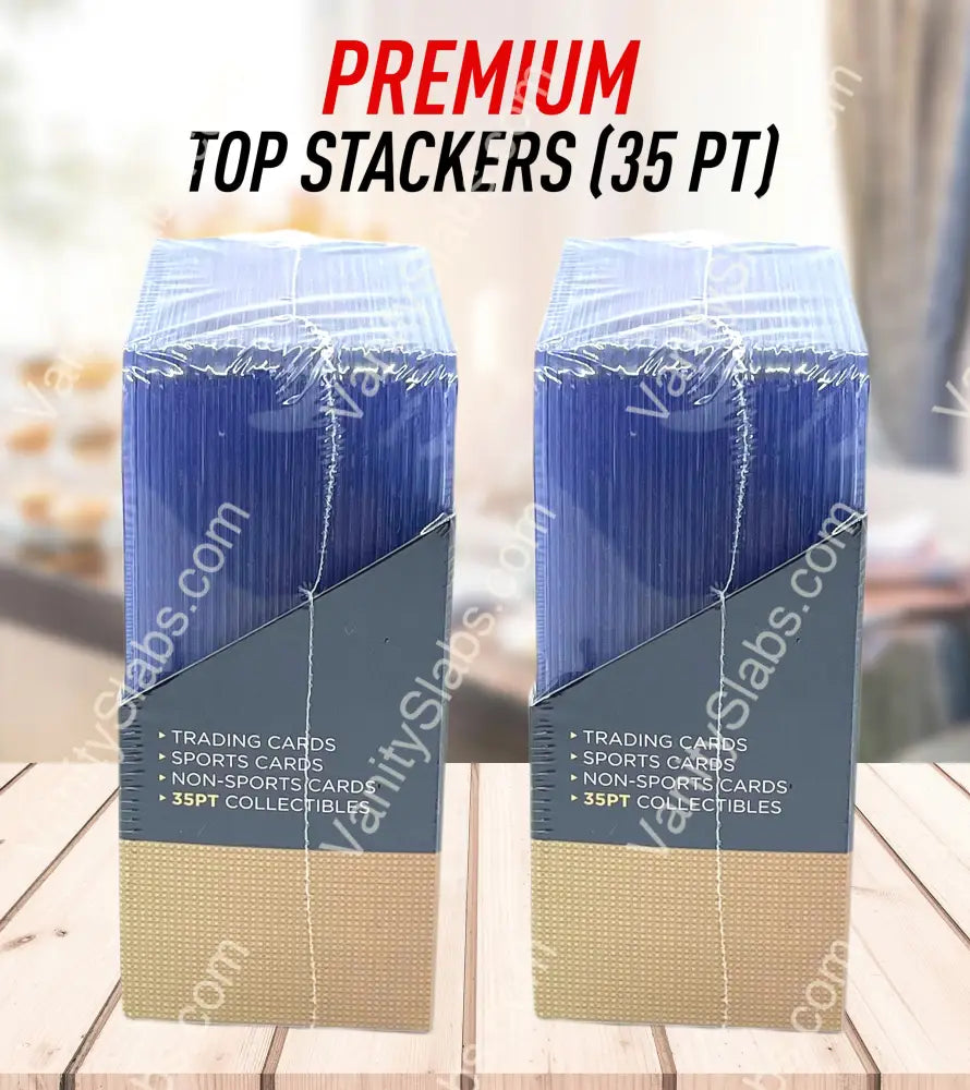 Premium Top Stackers (w/ Film) 35pt Card Loaders (25 Pack)