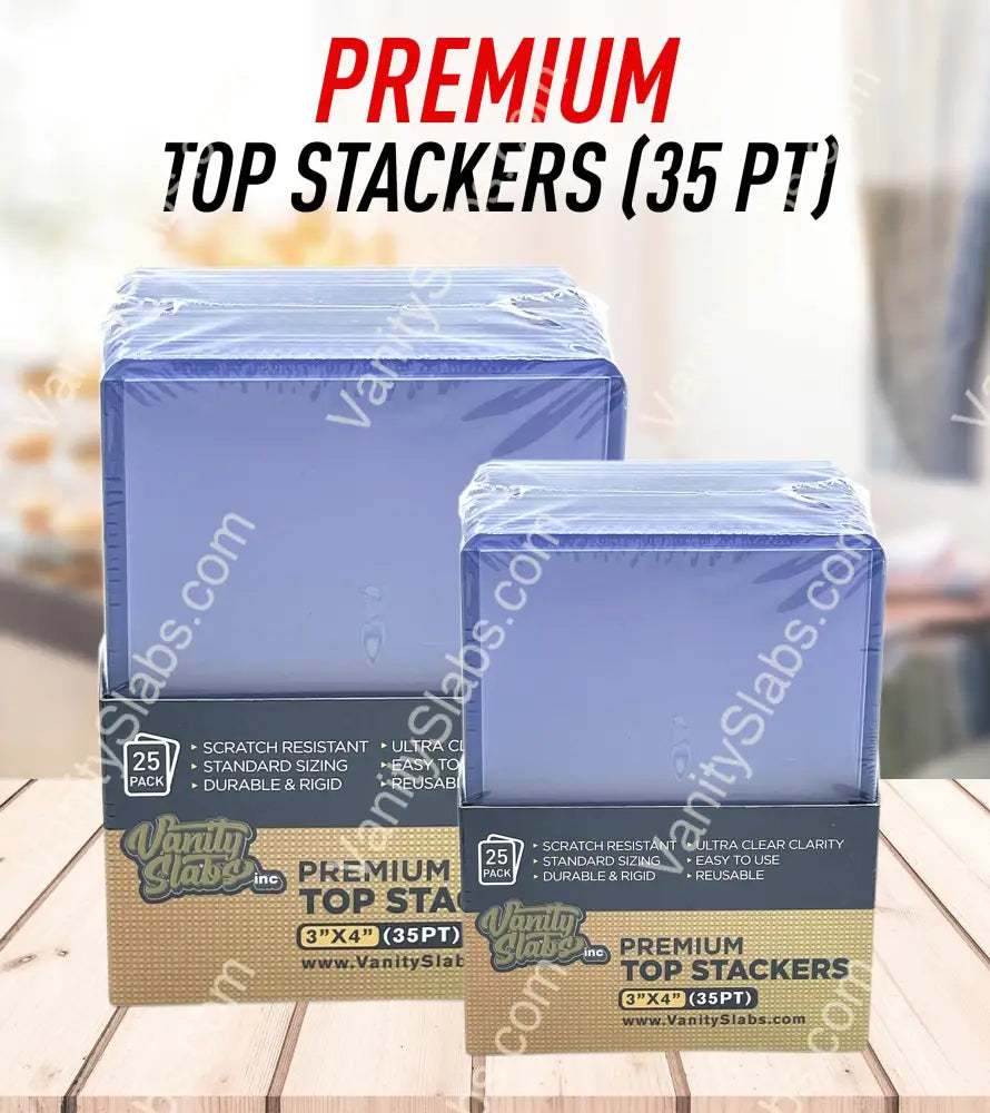 Premium Top Stackers (w/ Film) 35pt Card Loaders (25 Pack)