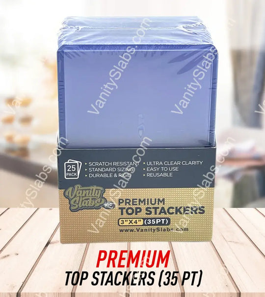 Premium Top Stackers (w/ Film) 35pt Card Loaders (25 Pack)