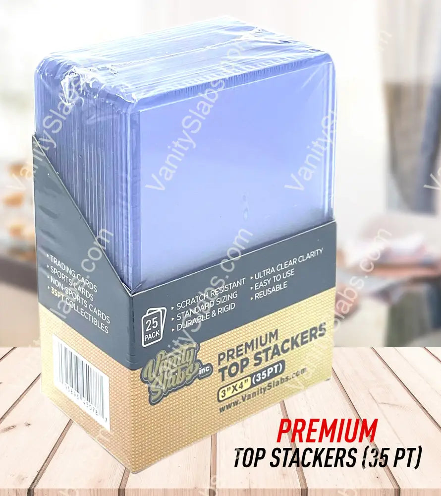 Premium Top Stackers (w/ Film) 35pt Card Loaders (25 Pack)