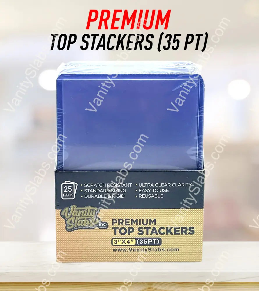 Premium Top Stackers (w/ Film) 35pt Card Loaders (25 Pack)