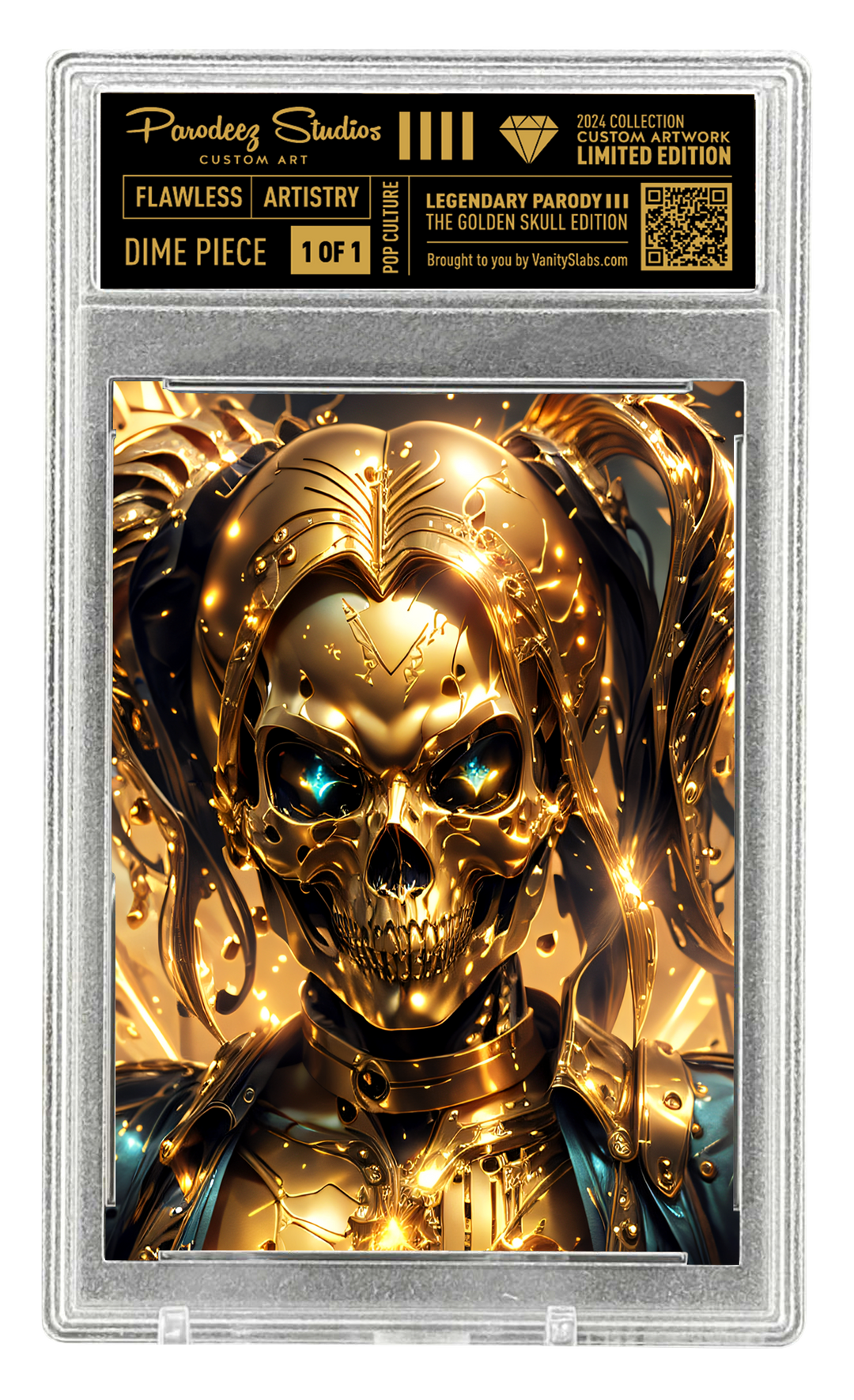 2024 Golden Skull Collection - Harley Quinn - One of One - Custom Card Number 14