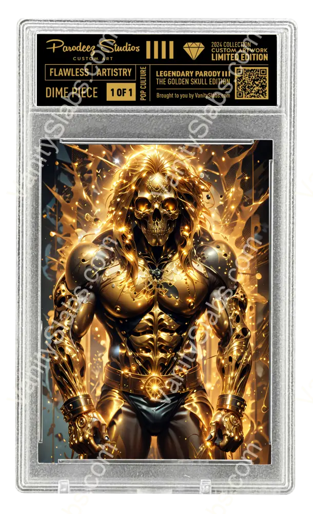 2024 Golden Skull Collection - The Ultimate Warrior One Of Custom Card Number 17