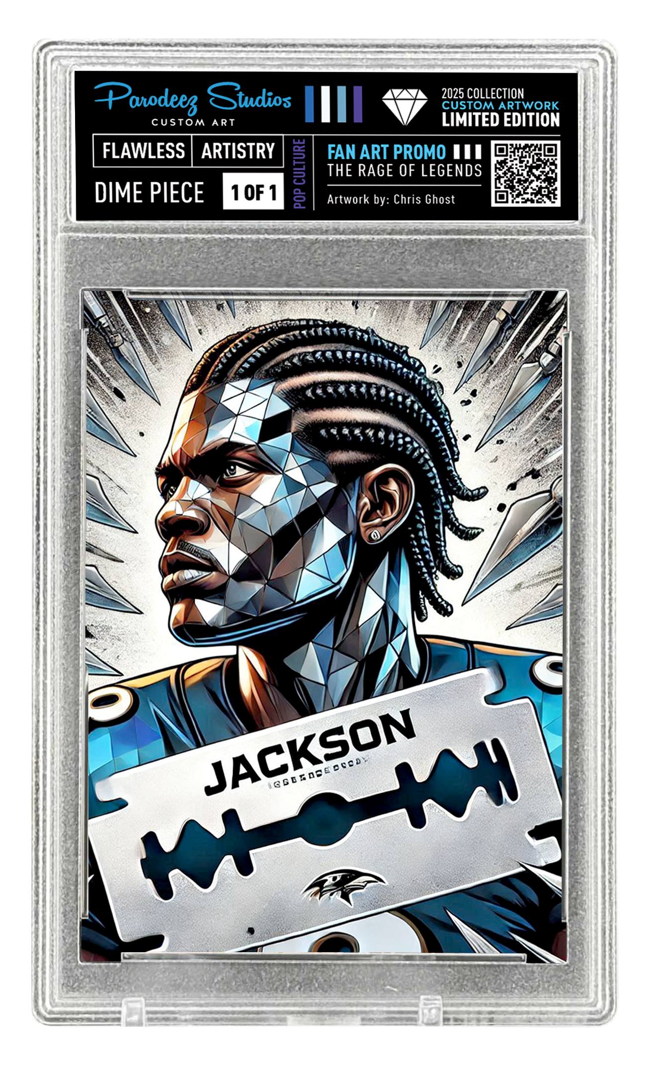 2025 Rage Of Legends Collection - Fan Art One By Chris Ghost Custom Card Number P319