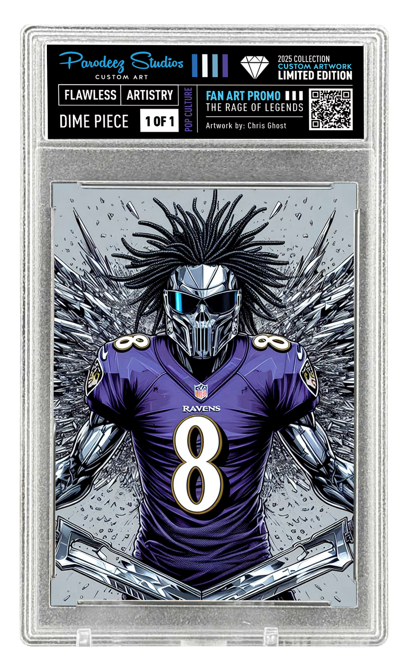 2025 Rage Of Legends Collection - Fan Art One By Chris Ghost Custom Card Number P320