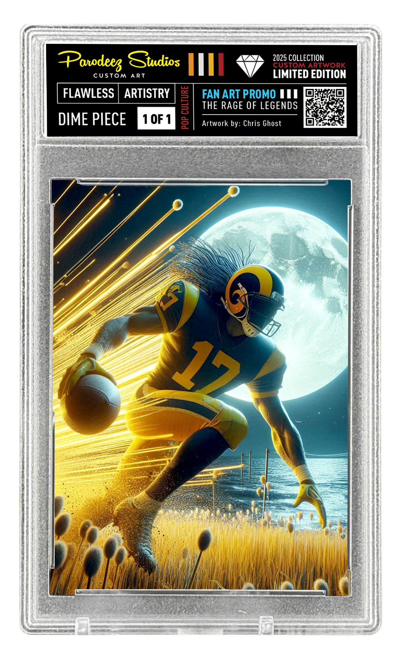 2025 Rage Of Legends Collection - Fan Art One By Chris Ghost Custom Card Number H381