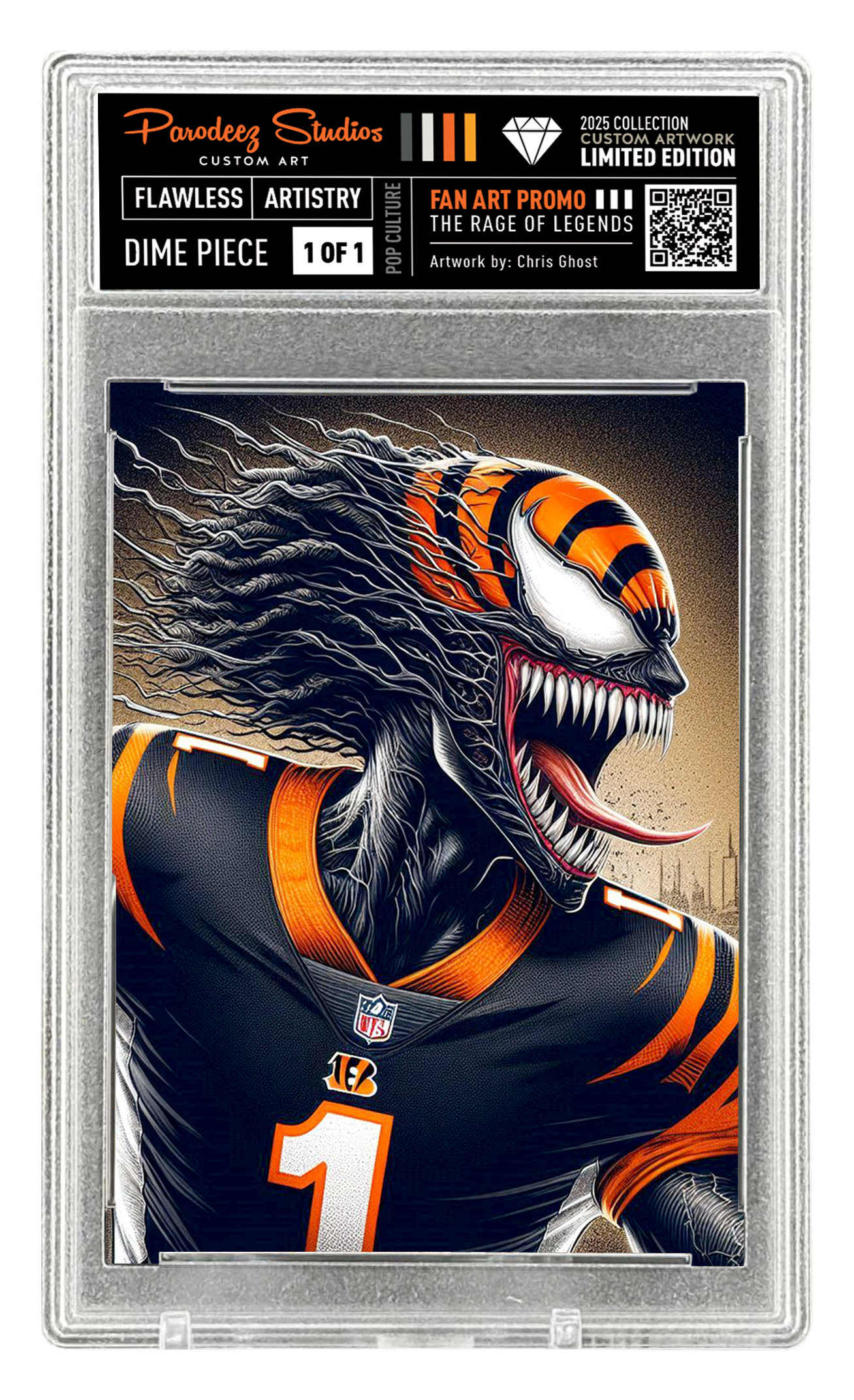 2025 Rage Of Legends Collection - Fan Art One By Chris Ghost Custom Card Number J398