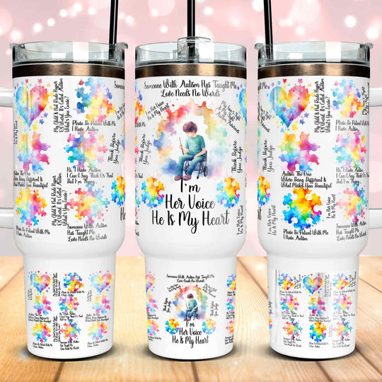 40 Oz Autism Quencher Tumbler Wrap