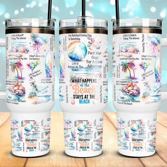 40 Oz Beach Tumbler Wrap