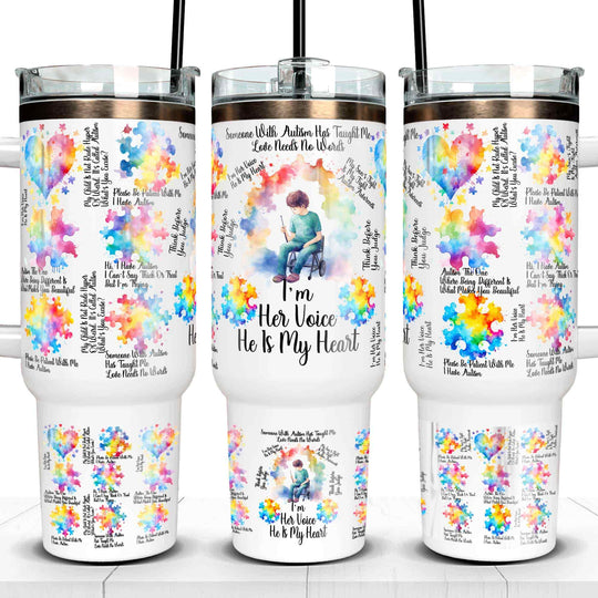 40 Oz Autism Quencher Tumbler Wrap