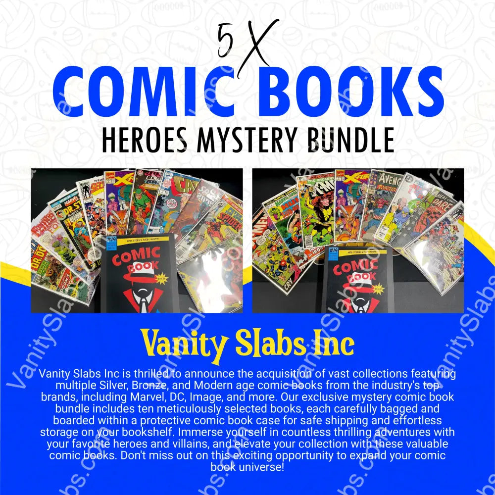 5 X Comic Books Heroes Mystery Bundle (Vintage And Modern Age Mixed)