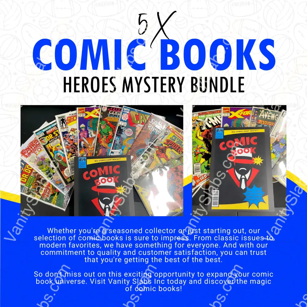 5 X Comic Books Heroes Mystery Bundle (Vintage And Modern Age Mixed)