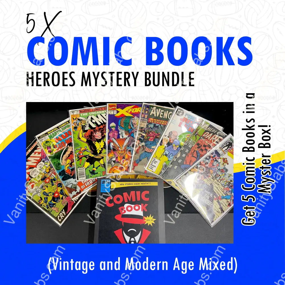 5 X Comic Books Heroes Mystery Bundle (Vintage And Modern Age Mixed)