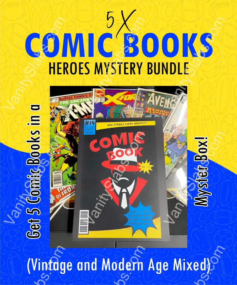 5 X Comic Books Heroes Mystery Bundle (Vintage And Modern Age Mixed)