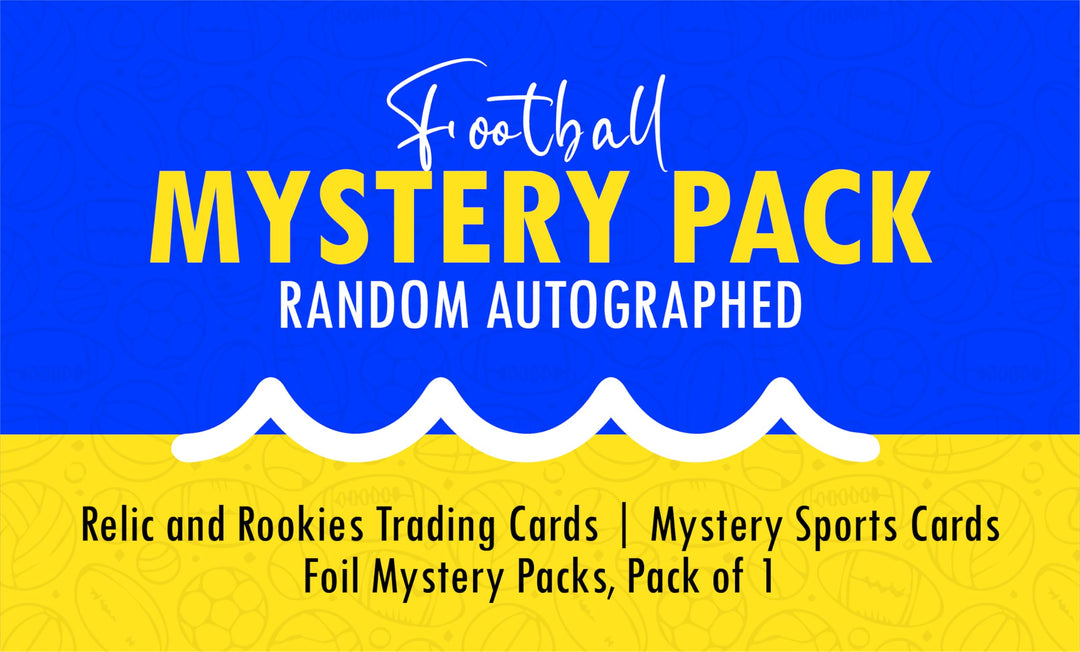 Vanity Slabs Football Mystery Pack - Random Autographed, Relic and Rookies Trading Cards | Mystery Sports Cards, Foil Mystery Packs Pack of 1