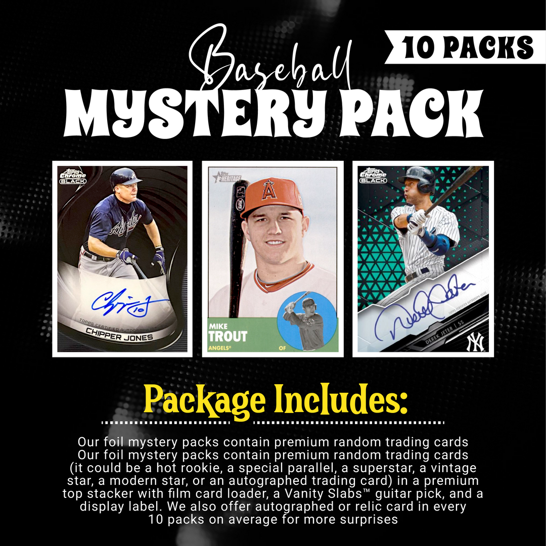 Baseball Mystery 10 Ultimate Elite Packs (Loaded with Goodies) Great Party Favors