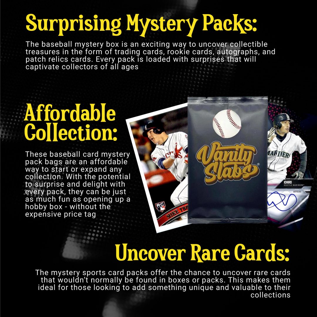 Baseball Mystery 10 Ultimate Elite Packs (Loaded with Goodies) Great Party Favors