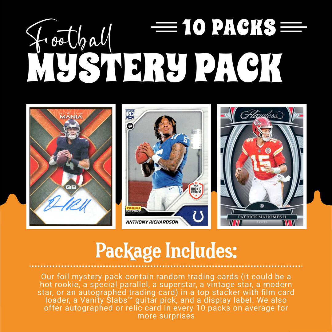 Football Mystery 10 Ultimate Elite Packs (Loaded with Goodies) Great Party Favors