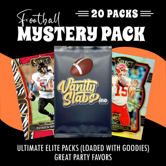 Football Mystery 20 Ultimate Elite Packs (Loaded with Goodies) Great Party Favors