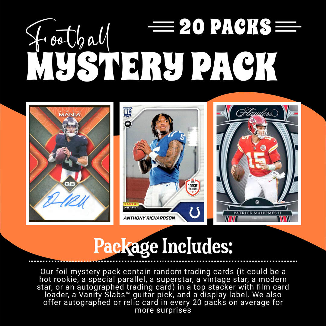 Football Mystery 20 Ultimate Elite Packs (Loaded with Goodies) Great Party Favors