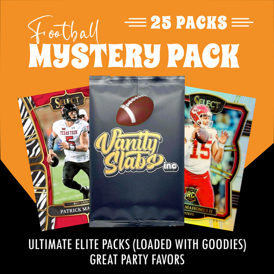 Football Mystery 25 Ultimate Elite Packs (Loaded with Goodies) Great Party Favors