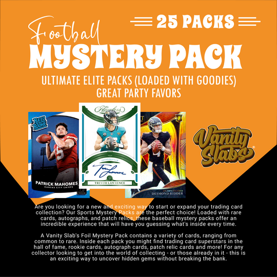 Football Mystery 25 Ultimate Elite Packs (Loaded with Goodies) Great Party Favors