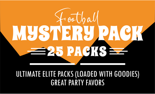 Football Mystery 25 Ultimate Elite Packs (Loaded with Goodies) Great Party Favors