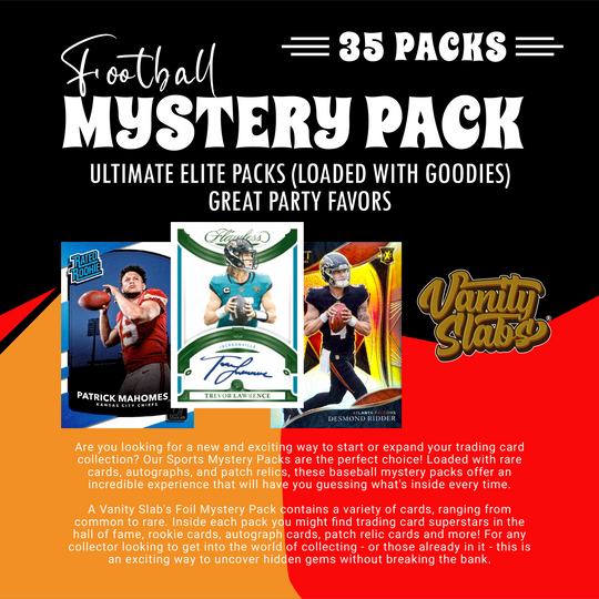 Football Mystery 35 Ultimate Elite Packs (Loaded with Goodies) Great Party Favors