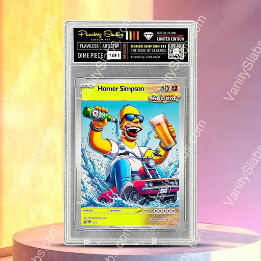 2025 Rage of Legends Collection - Fan Art - One of One by Chris Ghost - Card Number Homer Simpson 51