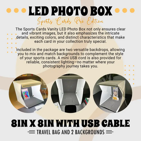 Shine a Light on Your Sports Cards Collection with Our Vanity LED Photo Box