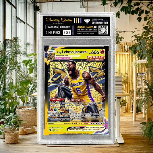 2025 Rage of Legends Collection - Fan Art - One of One by Chris Ghost - Card Number Lebron James 71