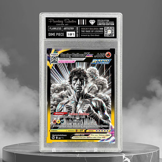 2025 Rage of Legends Collection - Fan Art - One of One by Chris Ghost - Card Number Rocky Balboa 88