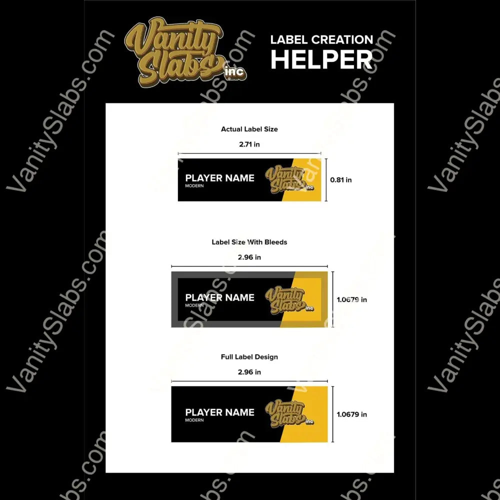 Baseball Designs - Ready To Print Sample Horizontal Labels Sheets Display Card Designer