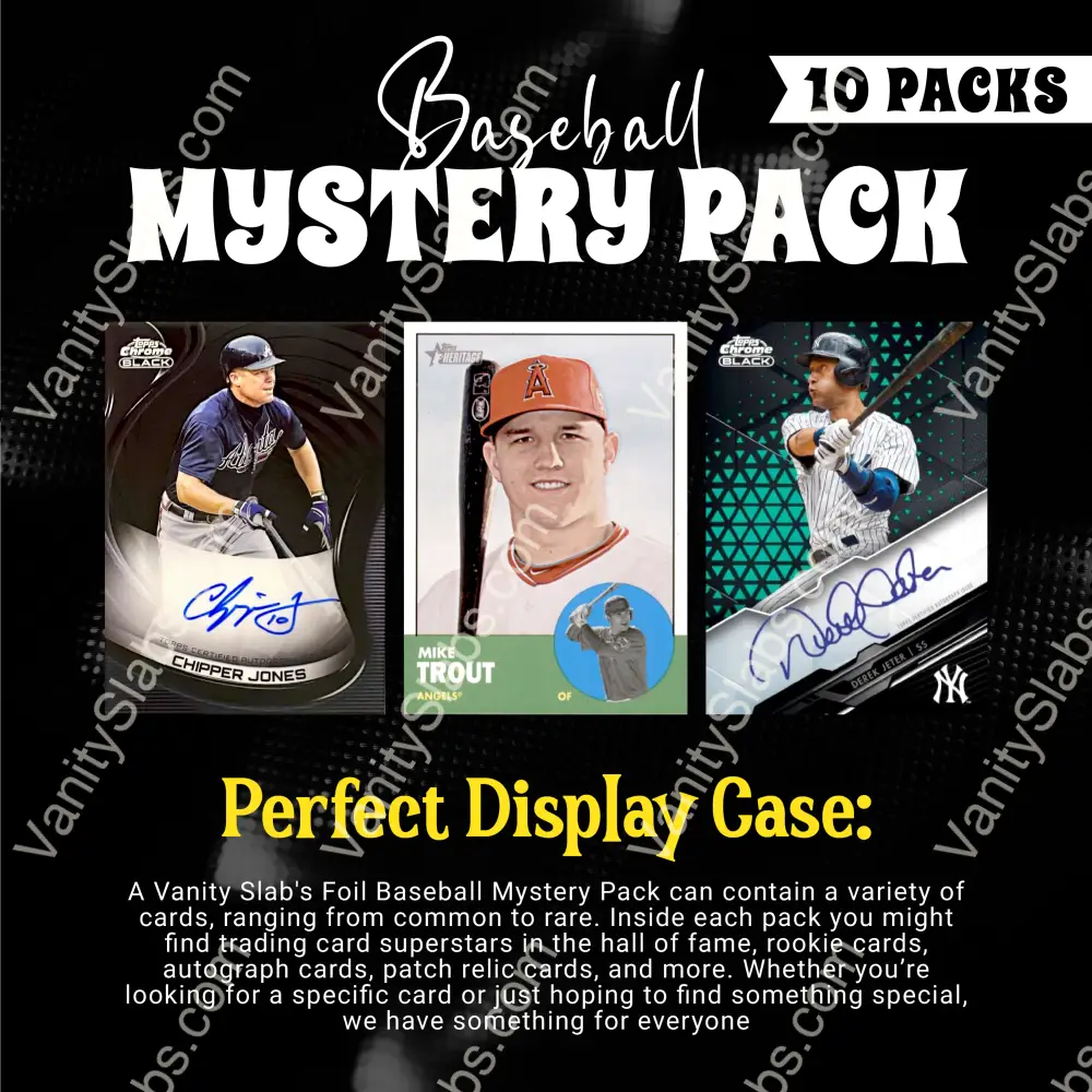 Baseball Mystery 10 Ultimate Elite Packs (Loaded With Goodies) Great Party Favors Collectible