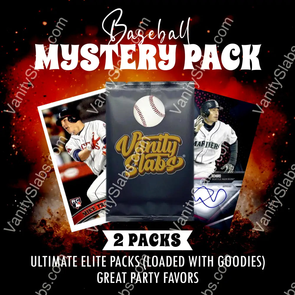 Baseball Mystery 2 Ultimate Elite Packs (Loaded With Goodies) Great Party Favors Collectible