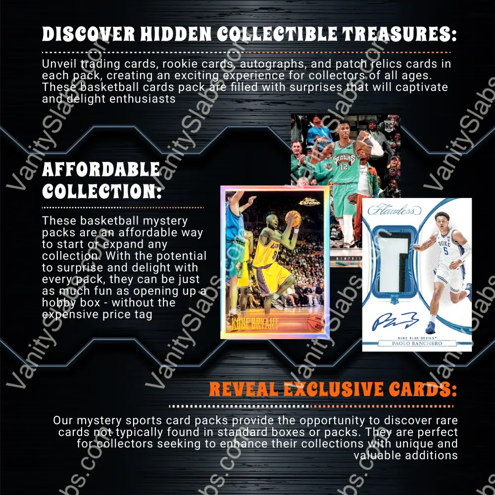 Basketball Foil Mystery Pack (Random Auto Relics And Rookie Trading Cards)) Collectible Cards