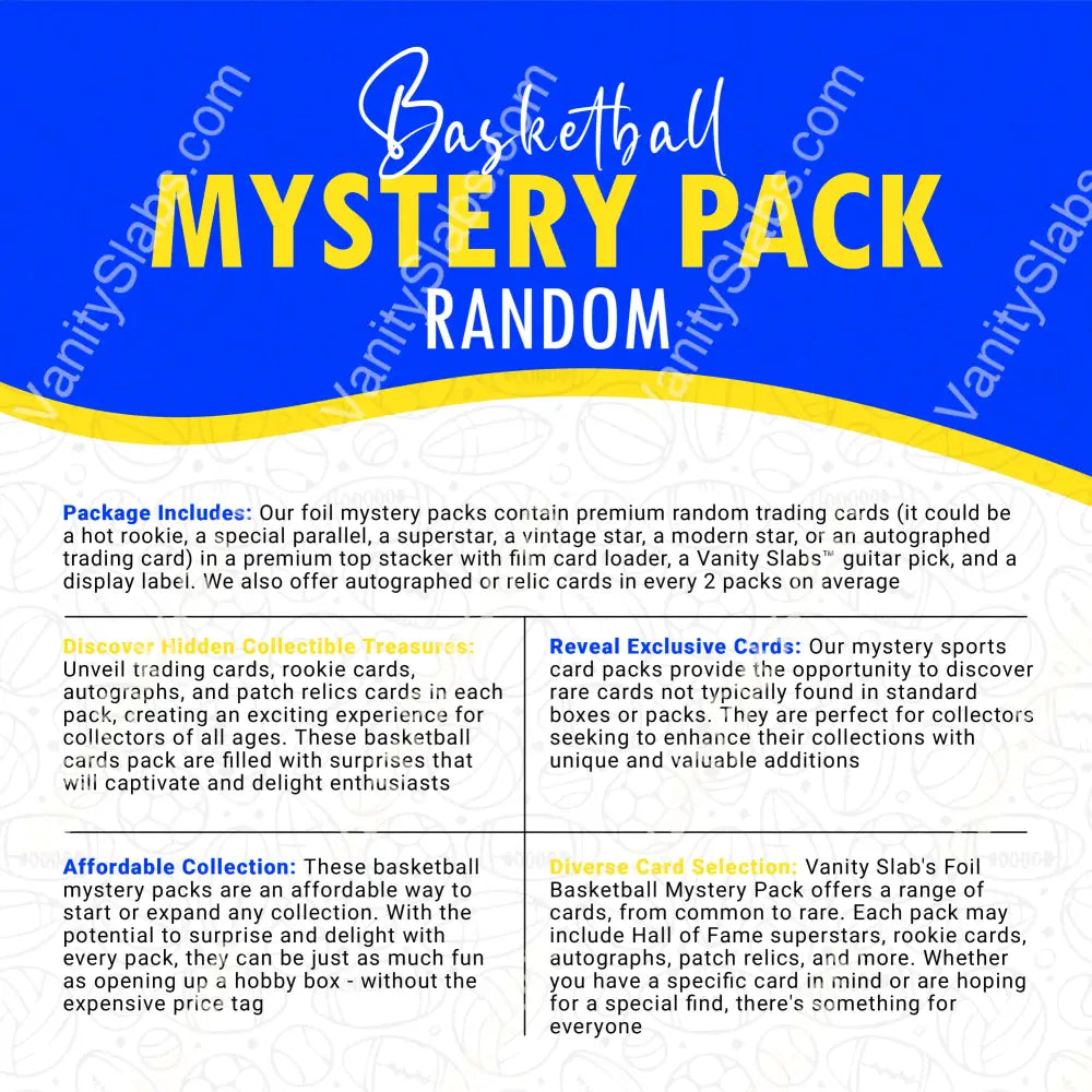 Basketball Foil Mystery Pack (Random Auto Relics And Rookie Trading Cards)) Collectible Cards