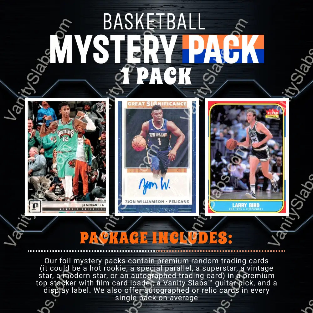 Basketball Foil Mystery Pack (Random Auto Relics And Rookie Trading Cards)) Collectible Cards