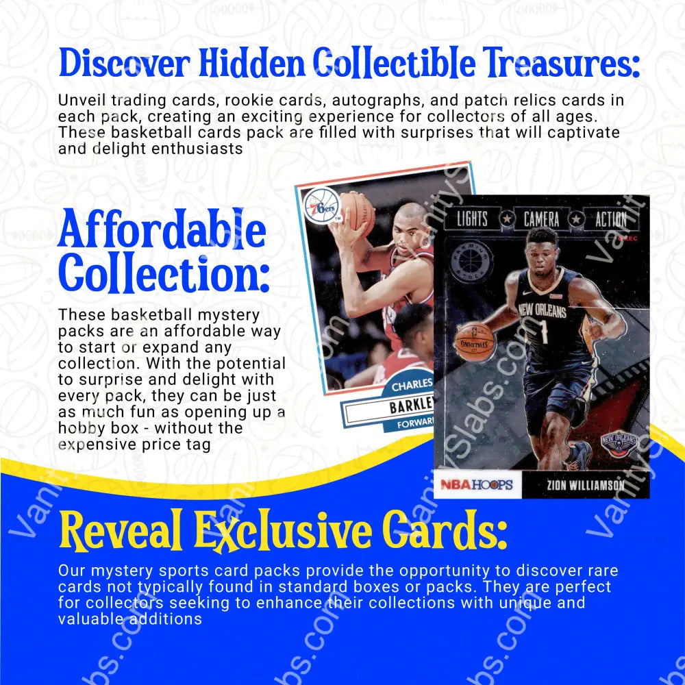 Basketball Foil Mystery Pack (Random Auto Relics And Rookie Trading Cards)) Collectible Cards