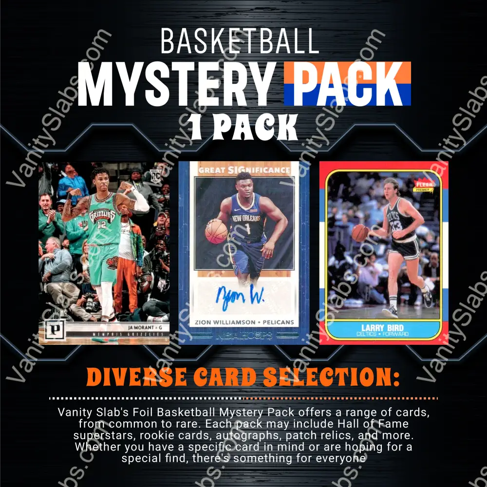 Basketball Foil Mystery Pack (Random Auto Relics And Rookie Trading Cards)) Collectible Cards