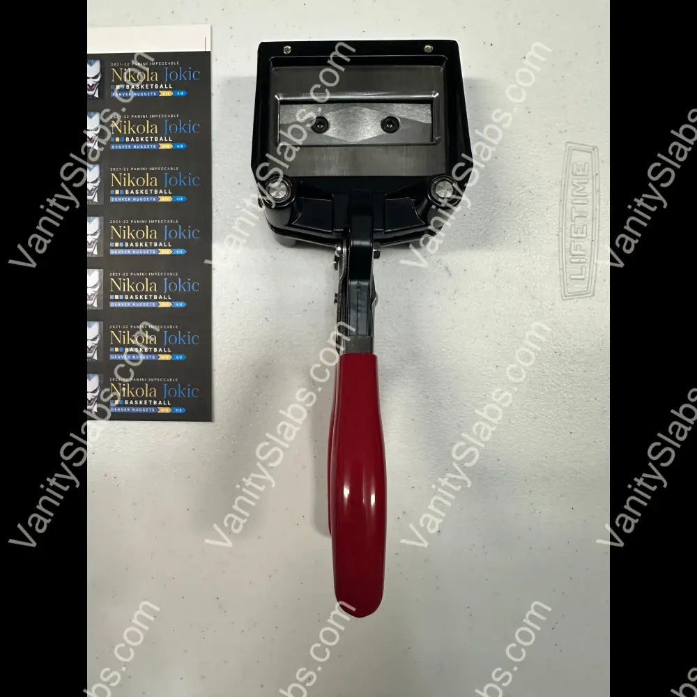 Custom Label Cutter Tool For Vanity Slabs (Compact Edition) Collectible Trading Cards