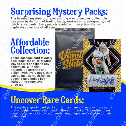 Football Mystery Pack (Random Autographed Relic & Rookie Trading Cards) Collectible Cards