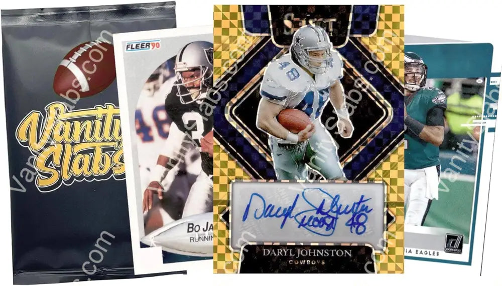 Football Mystery Pack (Random Autographed Relic & Rookie Trading Cards) Collectible Cards