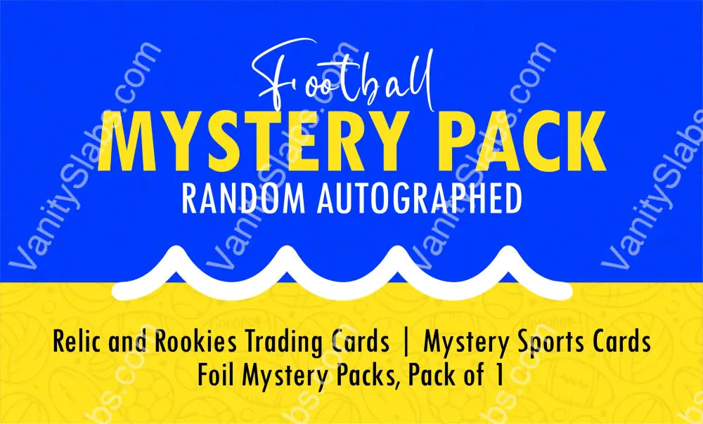 Football Mystery Pack (Random Autographed Relic & Rookie Trading Cards) Collectible Cards