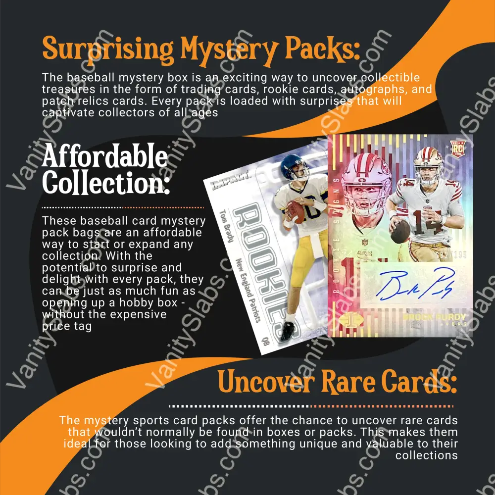 Football Mystery Pack (Random Autographed Relic & Rookie Trading Cards) Collectible Cards