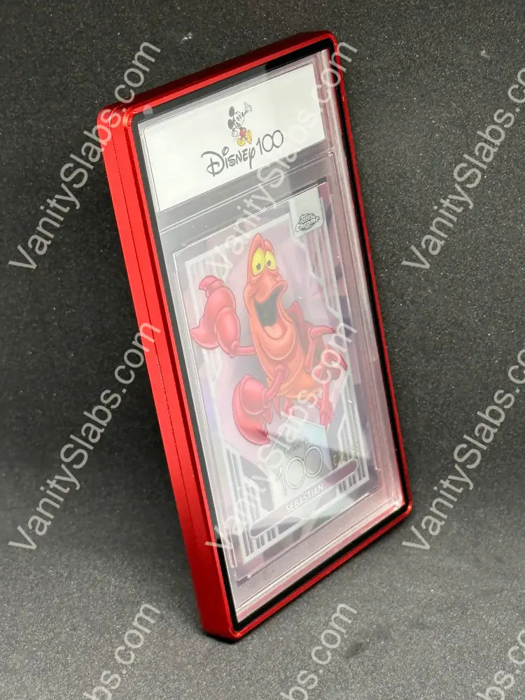 Slab Metal Aluminum And Glass Protective Case (1 Holder) For 35Pt 55Pt & 75Pt Slabs Red Collectible