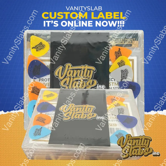 Vanity Slabs 10 Pack Bundle Includes Random Mystery Card For Baseball Football Hockey Basketball