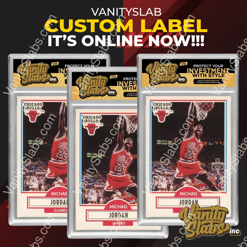 Vanity Slabs 10 Pack Bundle Includes Random Mystery Card For Baseball Football Hockey Basketball